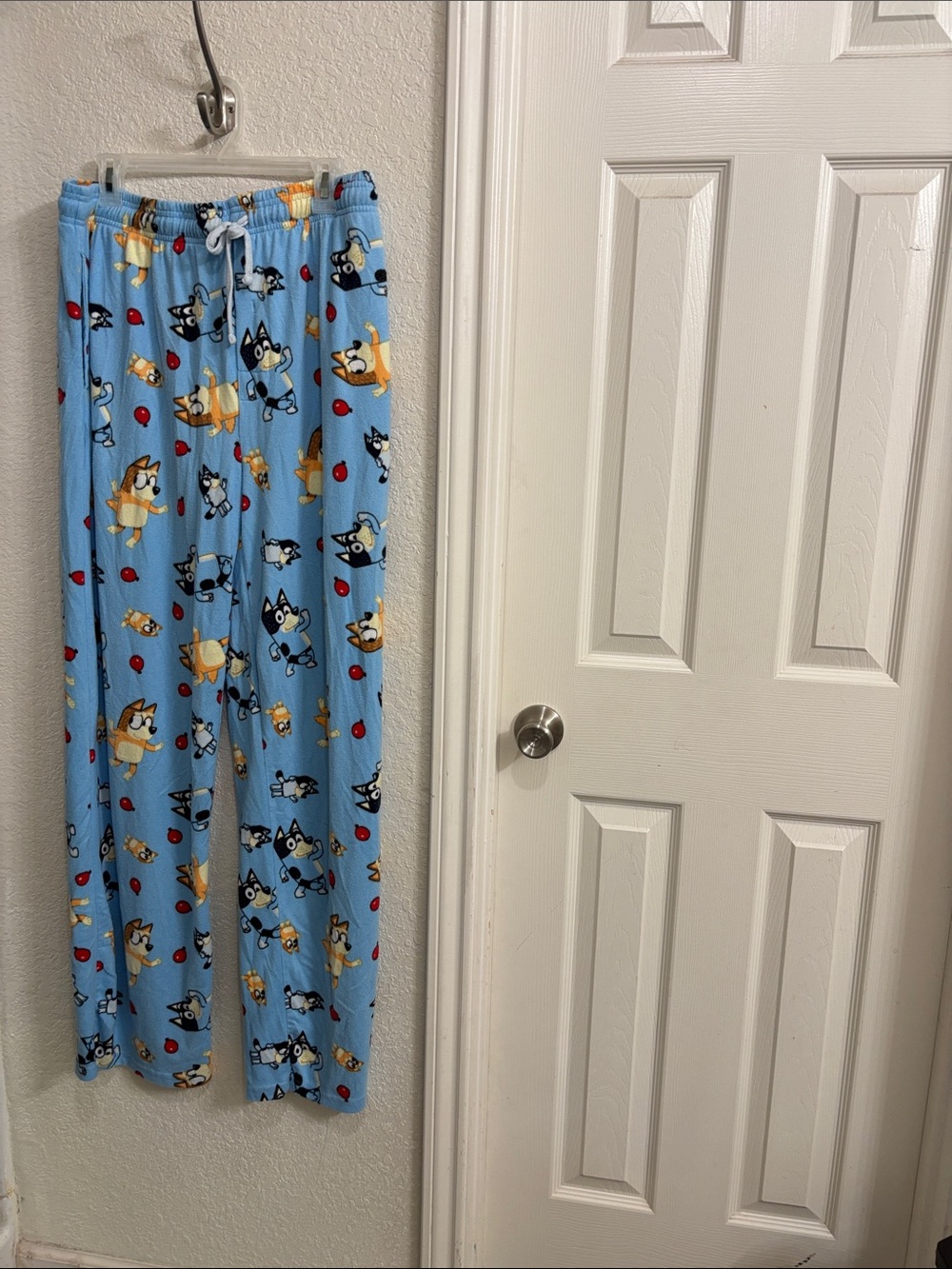 Kids Light Blue Cartoon Dog Lounge Pajama Pants